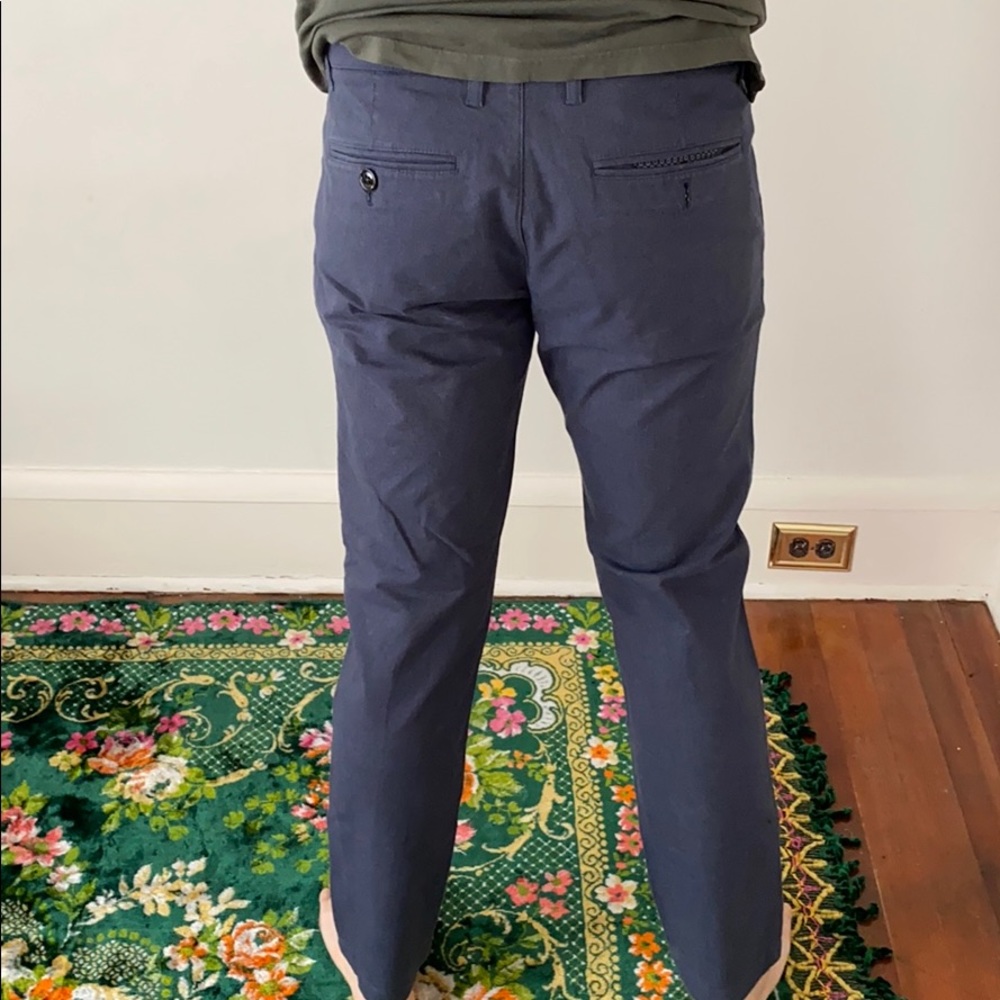 TED Baker navy blue trouser pants straight leg 34R